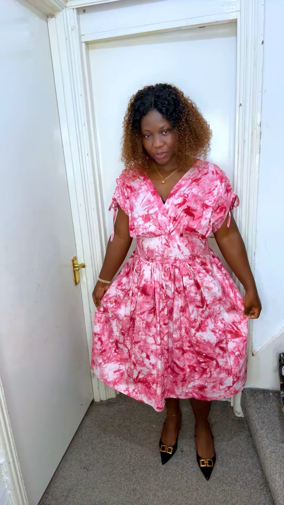 Smokey pleated free gown