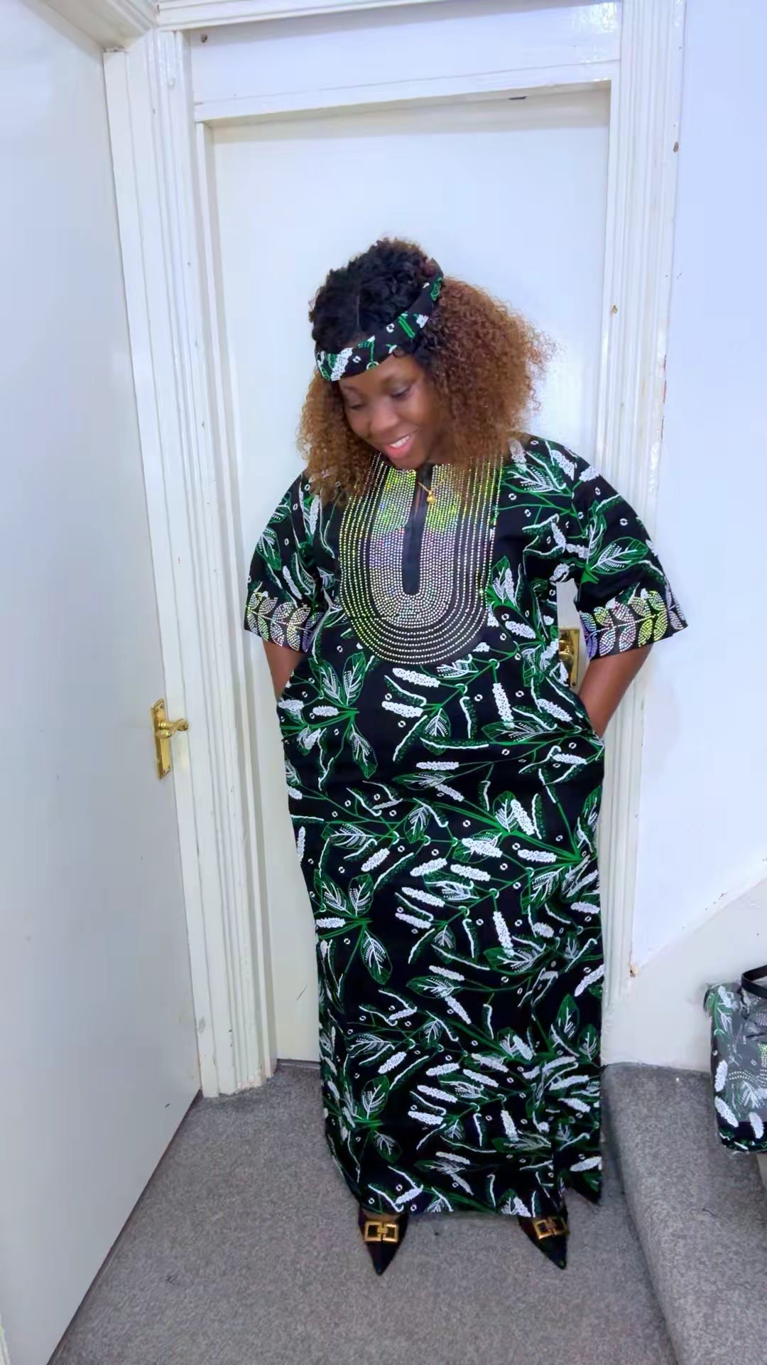 Stone embellished lovely gown