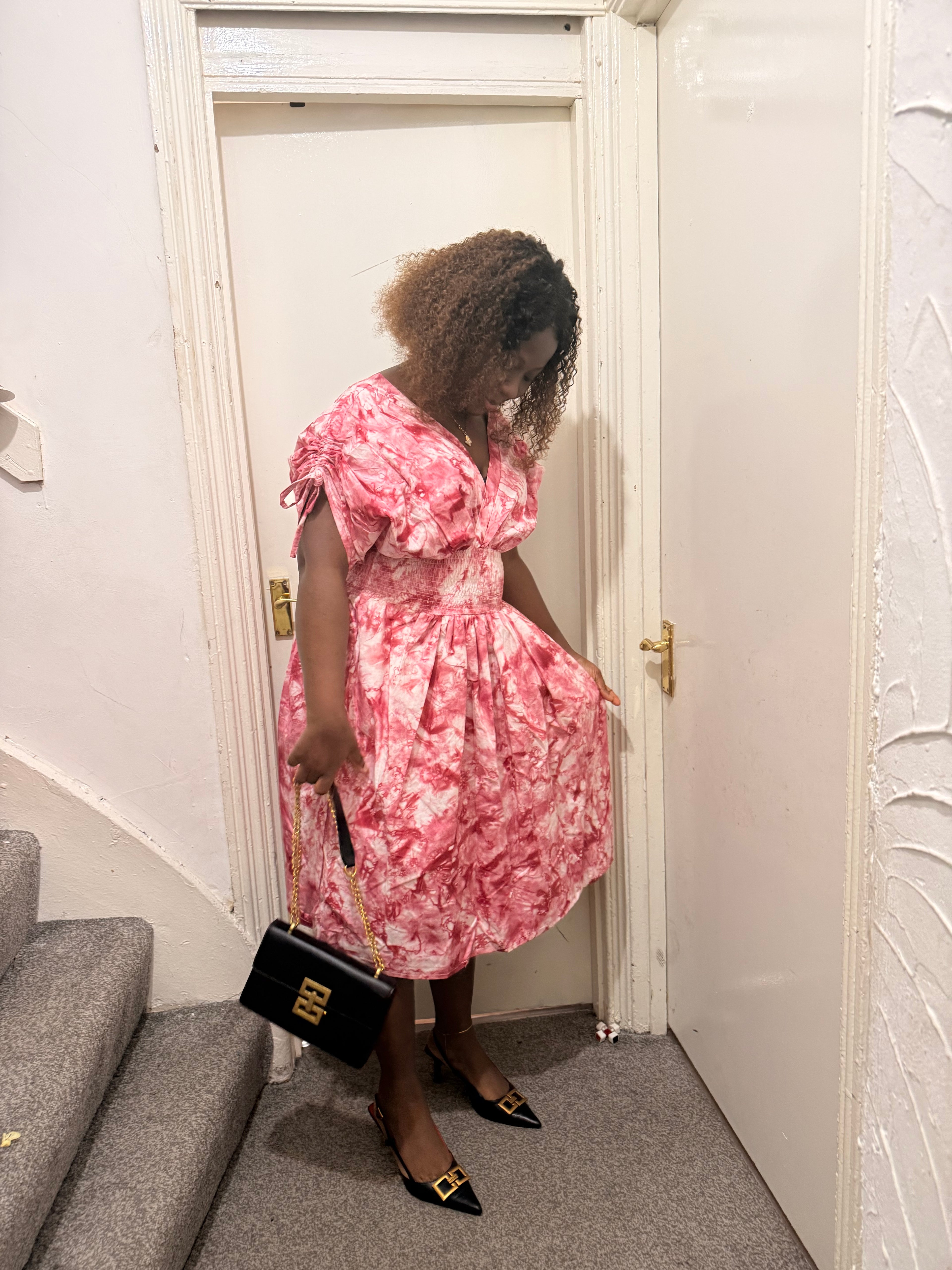 Smokey pleated free gown