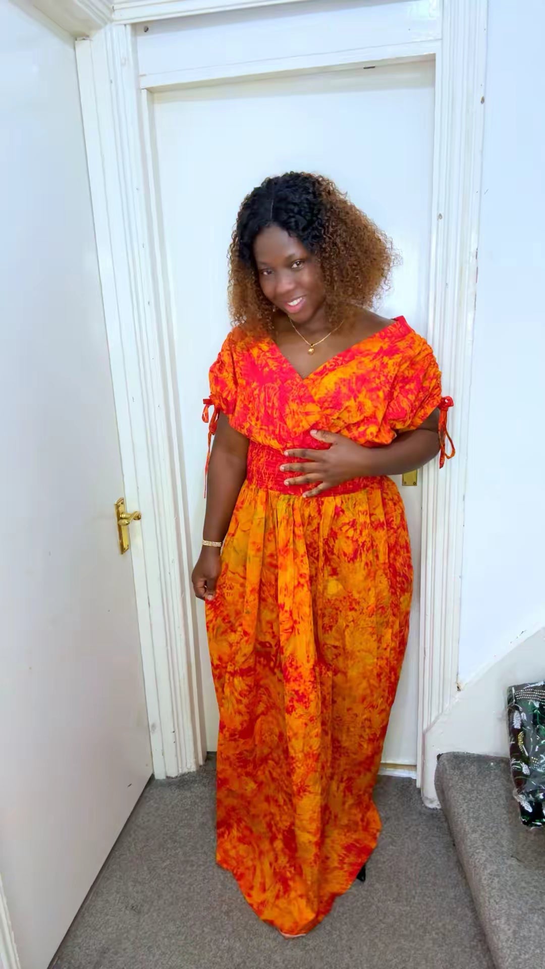 Smokey pleated free gown